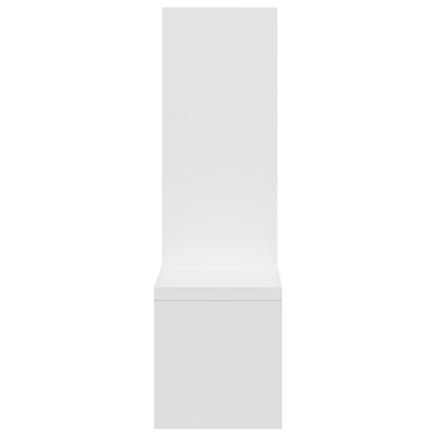 vidaXL 2 db fehér forgácslap fali polc 50 x 15 x 50 cm
