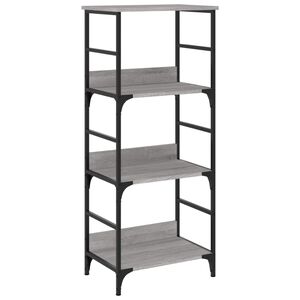 vidaXL sz&uuml;rke sonoma sz&iacute;nű szerelt fa k&ouml;nyvespolc 50 x 33 x 117,5 cm