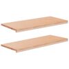 vidaXL Ablakp&aacute;rk&aacute;nyok 2 db Term&eacute;szetes 90 x 40 x 2 cm T&ouml;m&ouml;r b&uuml;kkfa