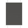 vidaXL plisz&iacute;rozott redőny fekete 100x150 cm sz&ouml;vetsz&eacute;less&eacute;g 99,4 cm