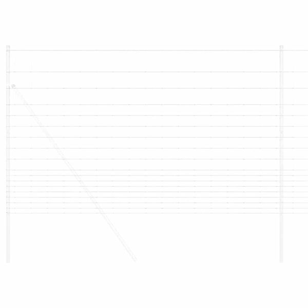 vidaXL Legelőkerítés Ezüst 25 x 1.5 m Horganyzott acél