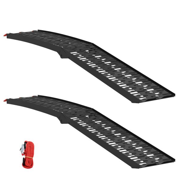 vidaXL Rakodó Rámpa 2 pcs Fekete 222 x 29 x 14 cm Alumínium