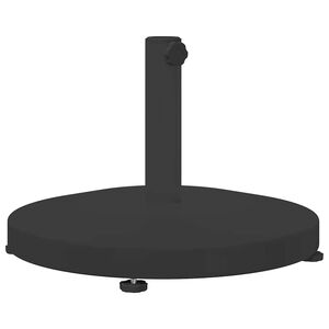 vidaXL Napernyőtalp 24.6 kg Fekete Kerek