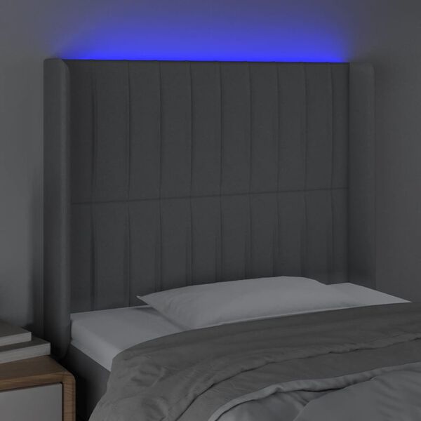 vidaXL vil&aacute;gossz&uuml;rke sz&ouml;vet LED-es fejt&aacute;mla 83x16x118/128 cm