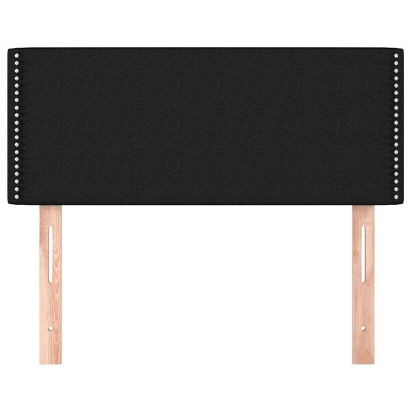 vidaXL fekete szövet fejtámla 80 x 5 x 78/88 cm