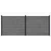 vidaXL Ker&iacute;t&eacute;selem 2 db 348 x 146 cm WPC &eacute;s Alum&iacute;nium Sz&uuml;rke