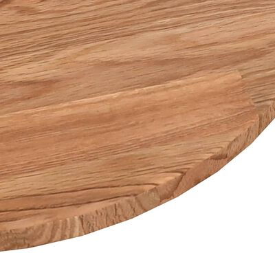 vidaXL világosbarna kezelt tömör tölgyfa kerek asztallap Ø50x1,5 cm