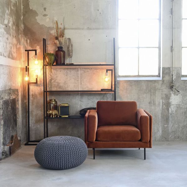 LABEL51 L-es m&eacute;retű s&ouml;t&eacute;tsz&uuml;rke k&ouml;t&ouml;tt pamut puff