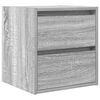 vidaXL 2 db sz&uuml;rke sonoma falra szerelhető &eacute;jjeliszekr&eacute;ny 38x34x40 cm
