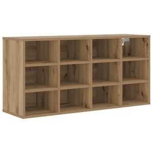 vidaXL Cipőszekr&eacute;ny 103 x 30 x 51 cm Szerelt Fa K&eacute;zműves T&ouml;lgy