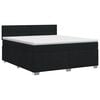 vidaXL Boxspring &aacute;gy matraccal fejt&aacute;ml&aacute;val Fekete 160 x 200 cm Sz&ouml;vet