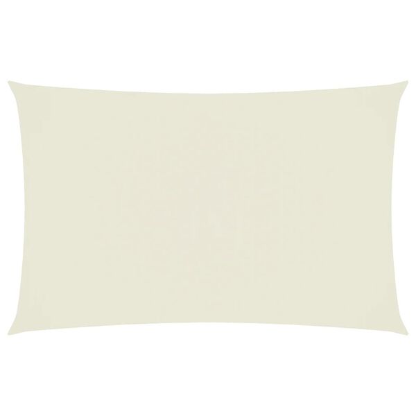 vidaXL krémszínű téglalap alakú oxford-szövet napvitorla 4 x 7 m