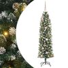 vidaXL Mű Karcs&uacute; Kar&aacute;csonyi Fa Z&ouml;ld &eacute;s Feh&eacute;r 150 cm