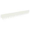 vidaXL Fűszeg&eacute;lyez&eacute;s 30 db 103 x 15 cm Ac&eacute;l Feh&eacute;r