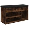 vidaXL f&uuml;st&ouml;s t&ouml;lgy sz&iacute;nű szerelt fa cipőt&aacute;rol&oacute; pad 82 x 32 x 45,5 cm