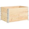 vidaXL 3 db t&ouml;m&ouml;r fenyőfa raklapmagas&iacute;t&oacute; 50 x 100 cm
