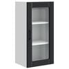 vidaXL Fali &uuml;veges szekr&eacute;ny PORTO Fekete 40 x 31 x 80 cm Faanyag