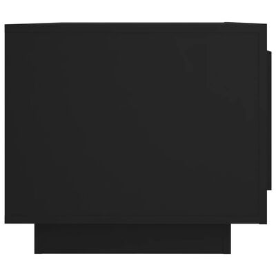 vidaXL fekete szerelt fa dohányzóasztal 102 x 55 x 45 cm