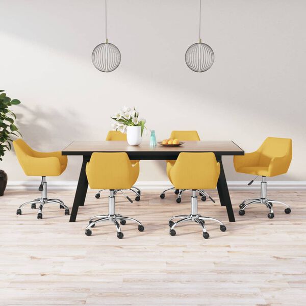 vidaXL 6 db s&aacute;rga sz&ouml;vetbor&iacute;t&aacute;s&uacute; forg&oacute; &eacute;tkezősz&eacute;k