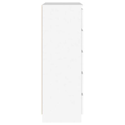 vidaXL fehér szerelt fa fiókos szekrény 60 x 36 x 103 cm