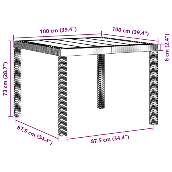 vidaXL Kert &eacute;tkező szett 5 pcs Antracit Polipropil&eacute;n
