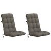 vidaXL 2 darabos magas h&aacute;tt&aacute;ml&aacute;s sz&eacute;kp&aacute;rna VIANEN 2 pcs Sz&uuml;rke