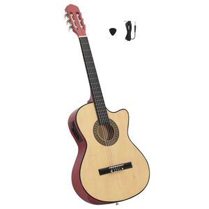 vidaXL 6 húros klasszikus western cutaway gitár hangszínszabályzóval