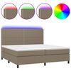 vidaXL t&oacute;psz&iacute;nű sz&ouml;vet rug&oacute;s &eacute;s LED-es &aacute;gy matraccal 200 x 200 cm