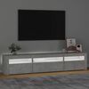 vidaXL betonszürke TV-szekrény LED lámpákkal 195x35x40 cm
