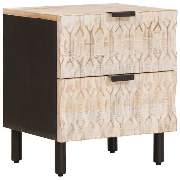 vidaXL &Eacute;jjeliszekr&eacute;ny 2 pcs Feh&eacute;r 40 x 33 x 46 cm T&ouml;m&ouml;r Mang&oacute;f&aacute;t