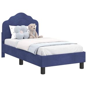 vidaXL Gyerek&aacute;gy keret fejt&aacute;ml&aacute;val Rendőrs&eacute;gi k&eacute;k 70 x 140 cm B&aacute;rsony