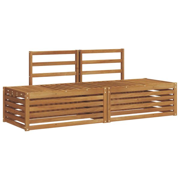 vidaXL K&uuml;lt&eacute;ri kanap&eacute; szett 2 Darab Term&eacute;szetes 182,5 x 63 x 73 cm