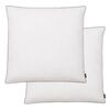 vidaXL 2 db feh&eacute;r toll- &eacute;s pehelyp&aacute;rna 80 x 80 cm