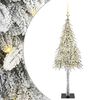 vidaXL Kar&aacute;csonyfa 150 LED-del &aacute;llv&aacute;nnyal Feh&eacute;r 120 cm PE &eacute;s Ac&eacute;l