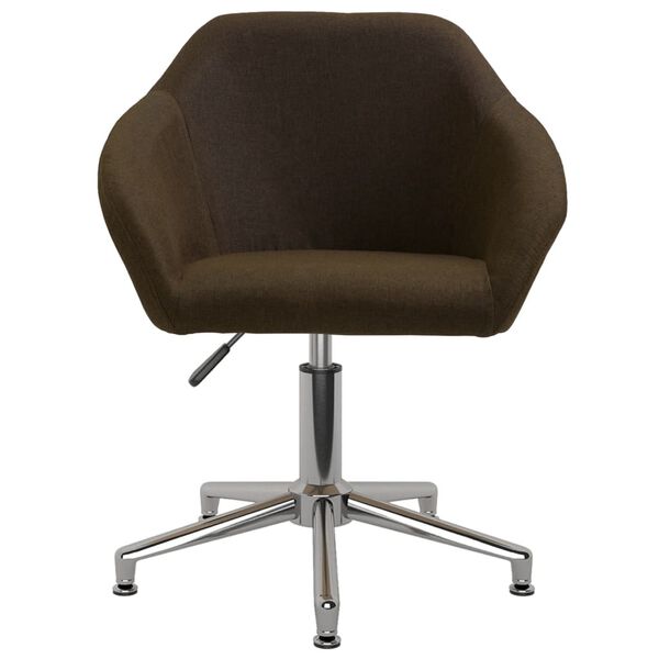 vidaXL 2 db s&ouml;t&eacute;tbarna sz&ouml;vet forg&oacute; &eacute;tkezősz&eacute;k