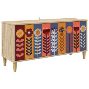 vidaXL TV szekr&eacute;ny ESSEN 102 x 33 x 50 cm Sonoma Szerelt Fa