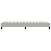 vidaXL világosszürke bársony ágykeret matrac nélkül 80x220 cm