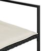 vidaXL 13 részes fekete polyrattan kerti ülőgarnitúra párnákkal