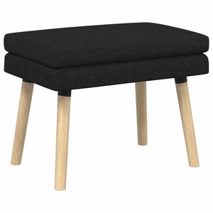 vidaXL K&eacute;ttag&uacute; pad Fekete 60 x 40 x 46 cm Sz&ouml;vet