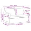 vidaXL Kanap&eacute; Szett 2 pcs Fekete 144 x 80 x 85 cm sz&ouml;vet