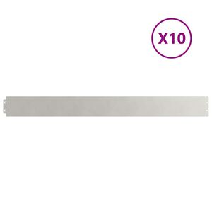 vidaXL gyepszeg&eacute;lyek 10 db 10x103 cm rozsdamentes ac&eacute;lb&oacute;l