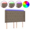 vidaXL t&oacute;psz&iacute;nű sz&ouml;vet LED-es fejt&aacute;mla 163x16x118/128 cm