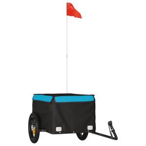 vidaXL fekete-k&eacute;k vas ker&eacute;kp&aacute;r-ut&aacute;nfut&oacute; 30 kg