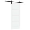 vidaXL Cs&uacute;sz&oacute; ajt&oacute; ORKDAL Feh&eacute;r &eacute;s Fekete 83 x 202 cm T&ouml;m&ouml;r Fenyőfa