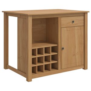 vidaXL Konyhai sziget szett 2 db PANAMA M&eacute;zes Viasz 112 x 77 x 90 cm