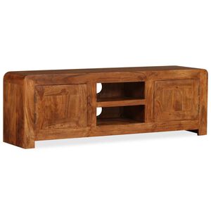 vidaXL t&ouml;m&ouml;r fa TV-szekr&eacute;ny m&eacute;zsz&iacute;nű fel&uuml;lettel 120 x 30 x 40 cm