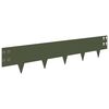 vidaXL Fűszeg&eacute;lyez&eacute;s 20 db 100 x 20 cm Ac&eacute;l Olajz&ouml;ld