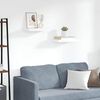 vidaXL 2 db feh&eacute;r MDF lebegő fali polc 40 x 23 x 3,8 cm