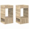 vidaXL V&eacute;gasztal 2 db Sonoma t&ouml;lgy 30 x 30 x 56 cm Szerelt Fa