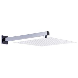 vidaXL ez&uuml;stsz&iacute;nű n&eacute;gysz&ouml;gletes rozsdamentes ac&eacute;l zuhanytart&oacute;kar 30 cm